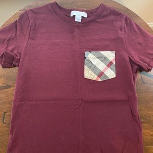 Burberry Boy check pocket T-shirt
